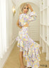 Lrregular Ruffle Floral Dress